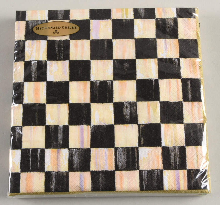 Courtly Check Package of Paper Dinner Napkins by MacKenzie-Childs-1