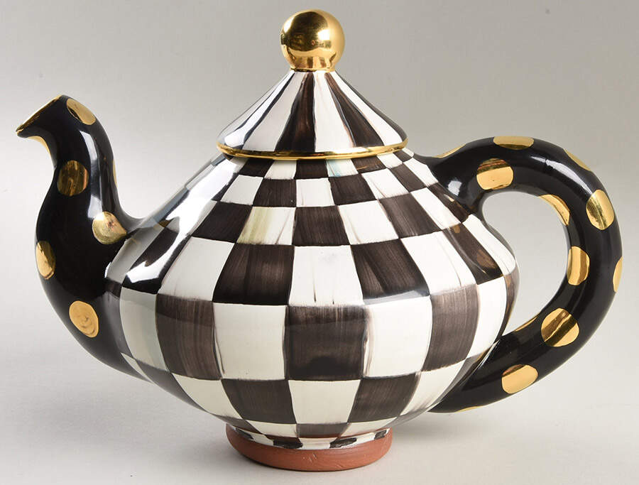 Courtly Check Teapot & Lid by MacKenzie-Childs-1