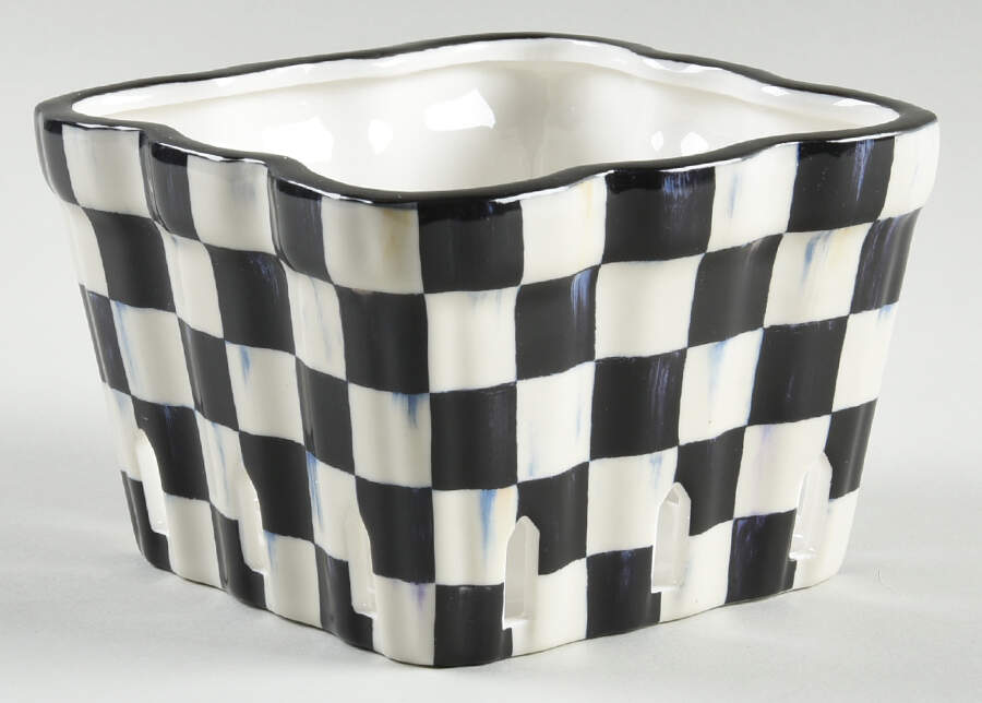 Courtly Check 5" Pierced Berry Bowl by MacKenzie-Childs-1