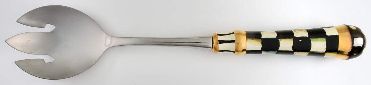 Courtly Check Salad Serving Fork with Stainless Prongs by MacKenzie-Childs-1
