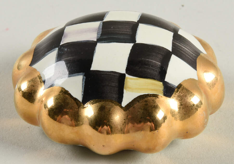 Courtly Check Napkin Weight by MacKenzie-Childs-1