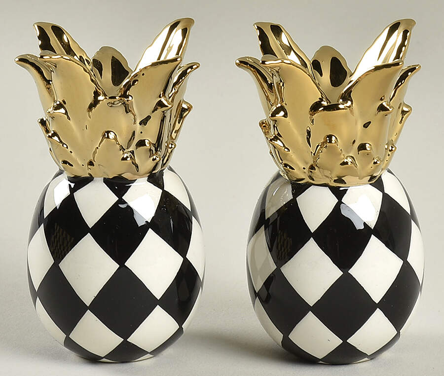 Courtly Check Figural Salt & Pepper Set by MacKenzie-Childs-1