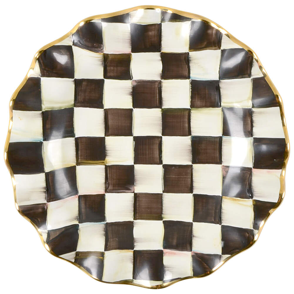 Courtly Check Dinner Plate by MacKenzie-Childs-1