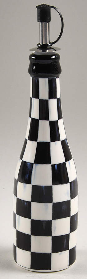 Courtly Check Oil Cruet with Drizzle Spout by MacKenzie-Childs-1