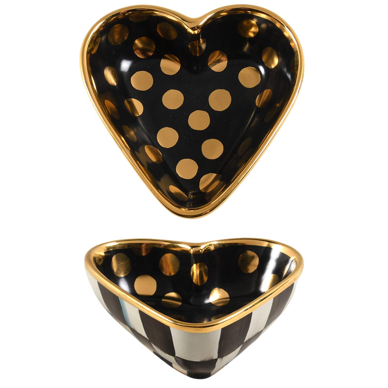 Courtly Check 5" Heart Shaped Bowl by MacKenzie-Childs-1