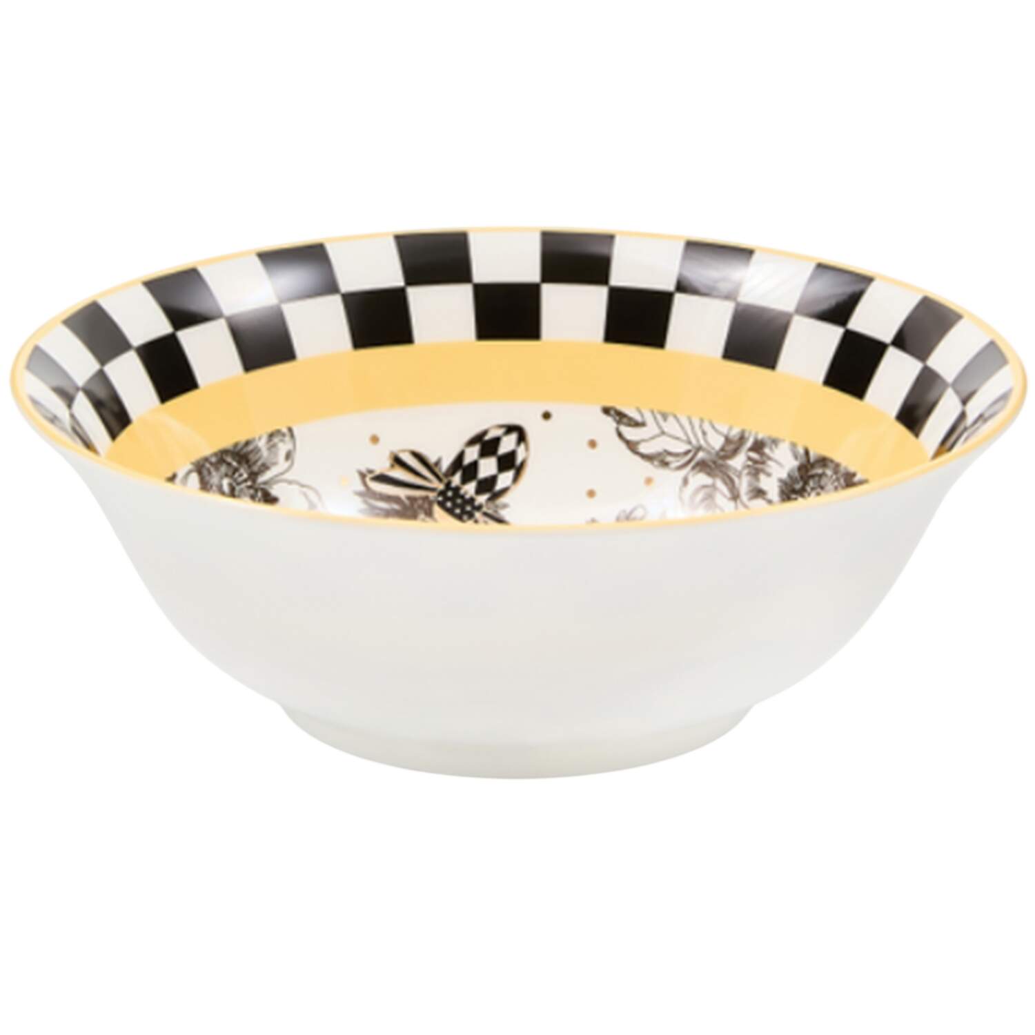 Courtly Check Coupe Cereal Bowl by MacKenzie-Childs-1