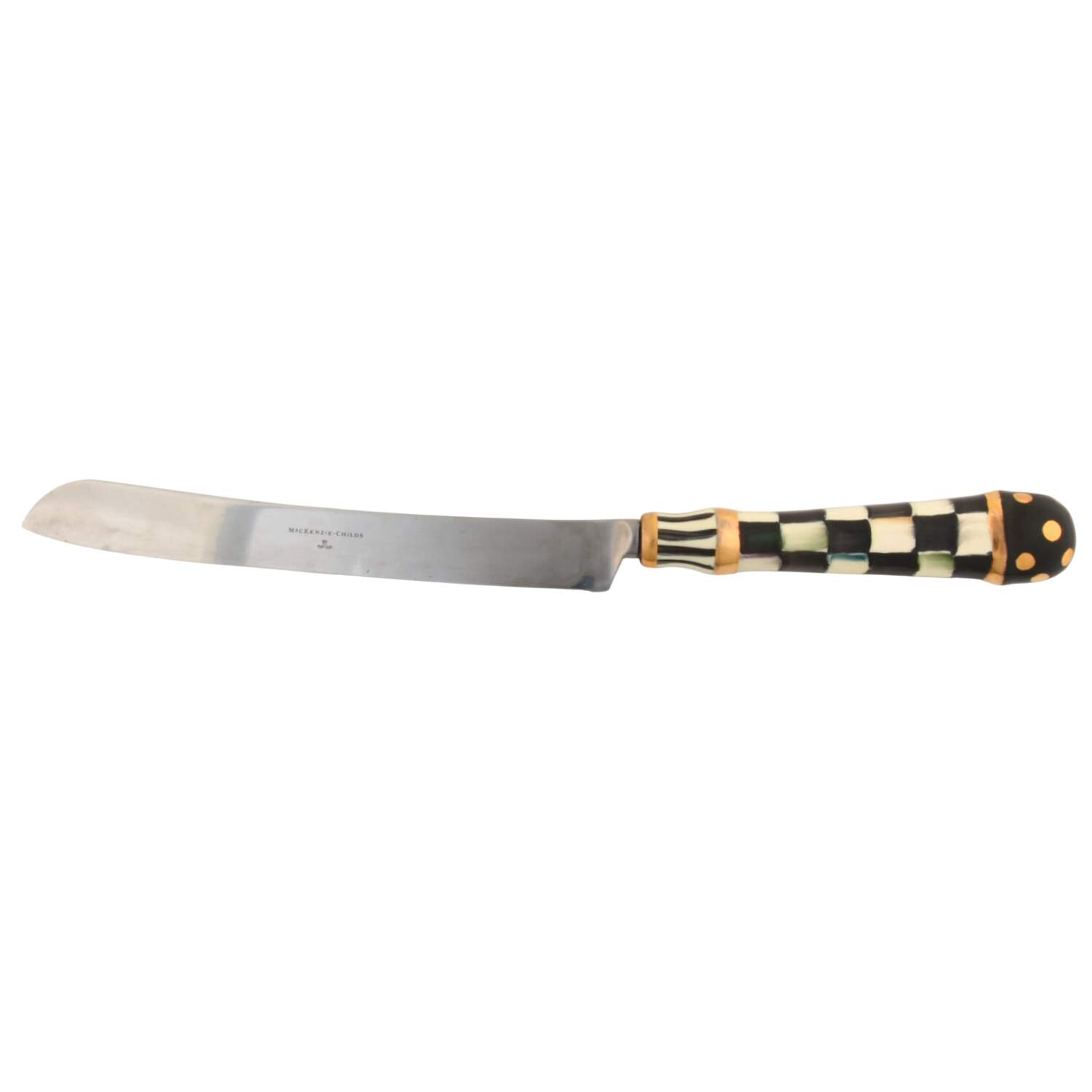 Courtly Check Cake Knife/Server with Stainless Blade by MacKenzie-Childs-1