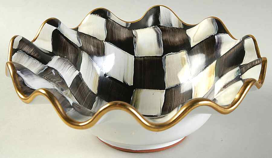 Courtly Check Coupe Cereal Bowl by MacKenzie-Childs-1