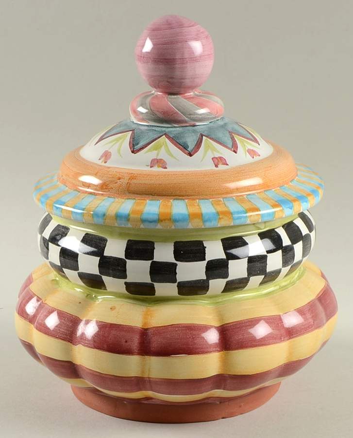 Piccadilly Cookie Jar & Lid by MacKenzie-Childs-1