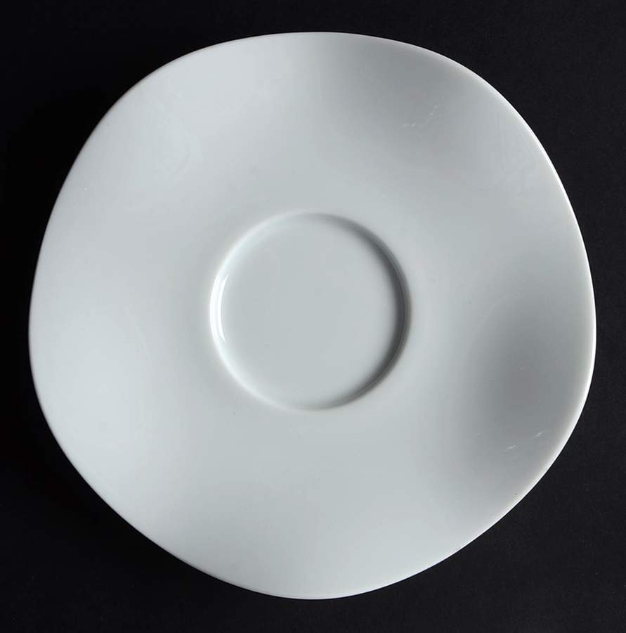 Gala White Saucer by Medard de Noblat-1