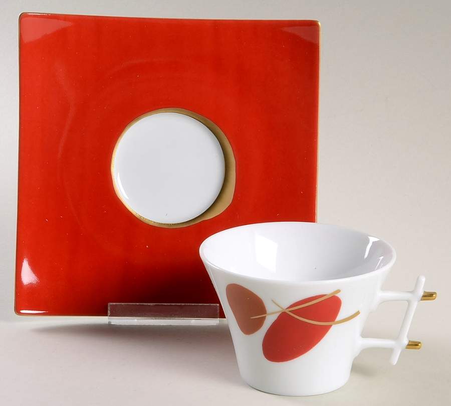 Voyage Immobile Flat Cup & Saucer Set by Medard de Noblat-1