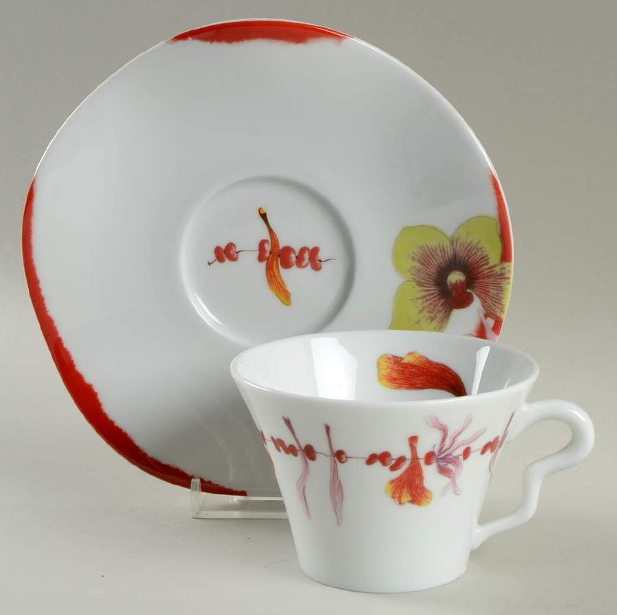 Fidji Flat Cup & Saucer Set by Medard de Noblat-1