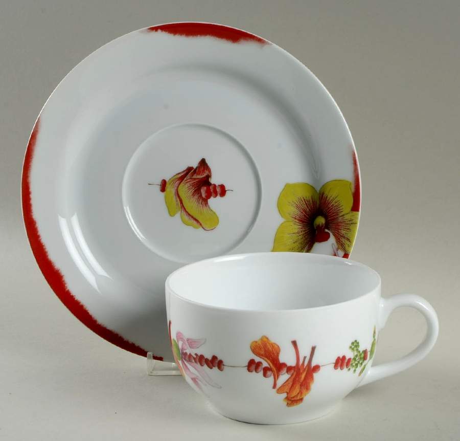 Fidji Breakfast Cup & Saucer Set by Medard de Noblat-1