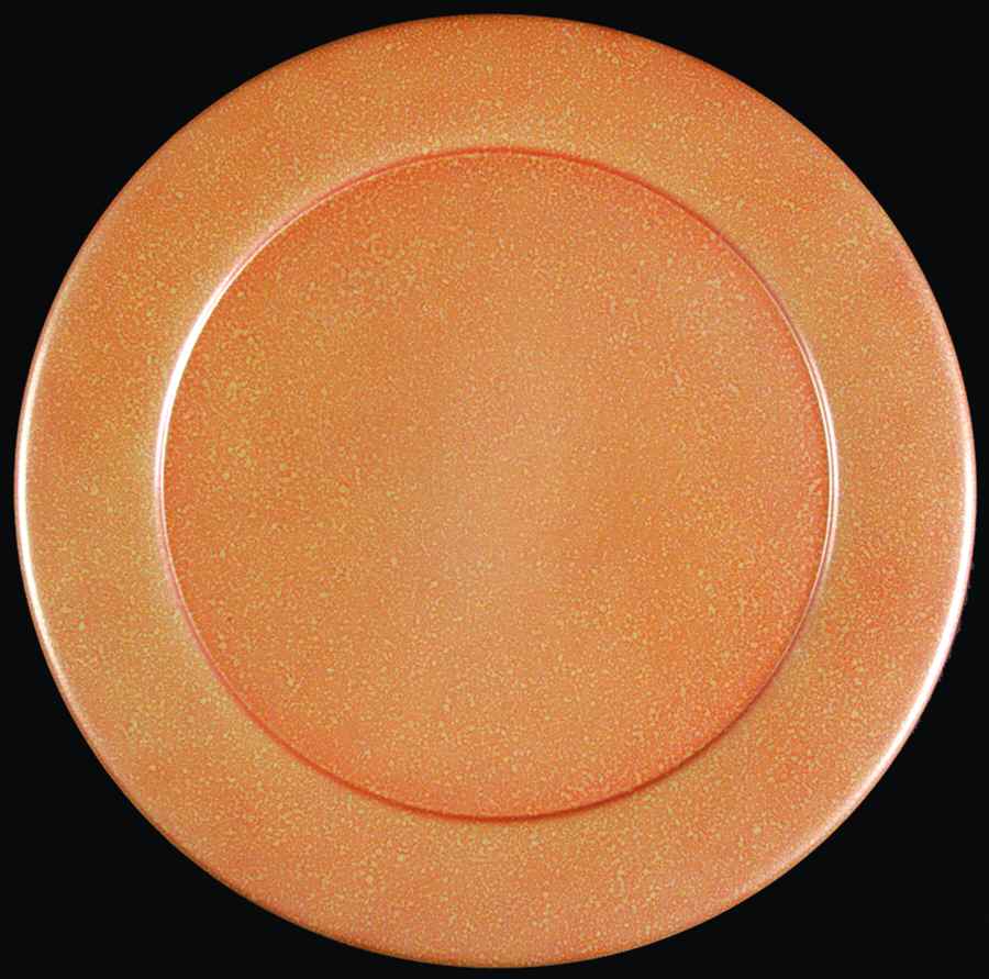 Pearl Orange Melamine Service Plate (Charger) by Mikasa-1