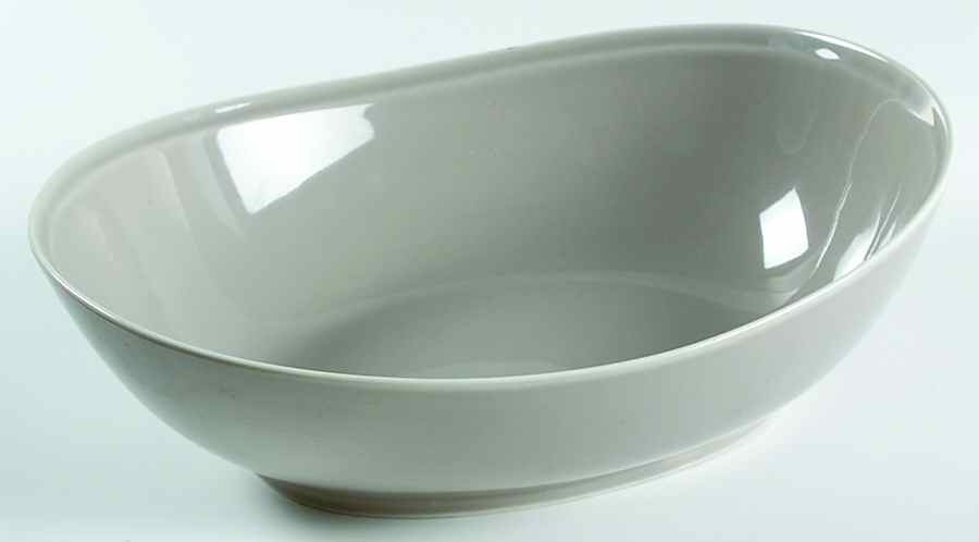 Taupe 9" Oval Vegetable Bowl by Mikasa-1