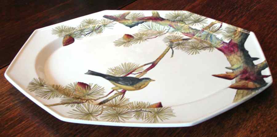 Essex Birds Underplate for Tureen by Minton-1