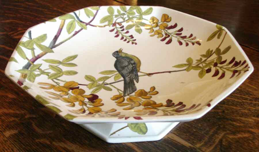 Essex Birds Footed Cake Plate by Minton-1