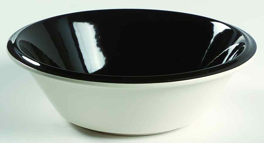 Midnight Black Coupe Cereal Bowl by Mikasa-1
