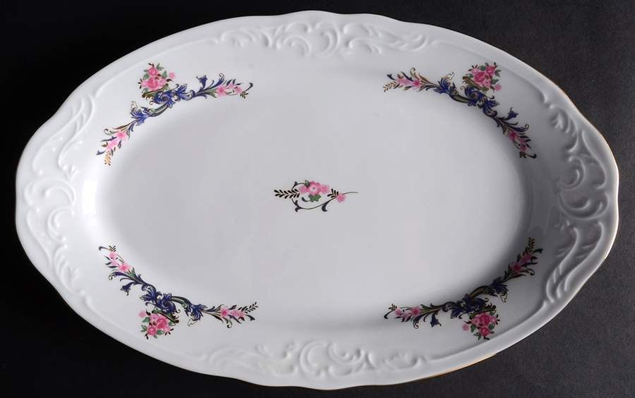 MNU3 11" Oval Serving Platter by Menuet (Poland)-1