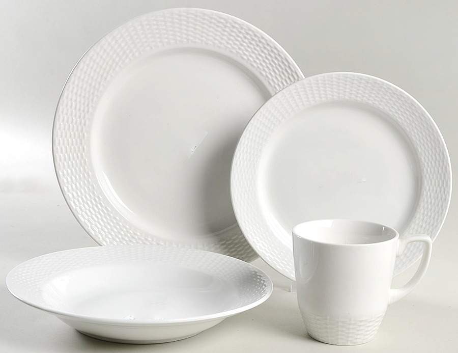 Basketweave 4 Piece Place Setting by Martha Stewart-1
