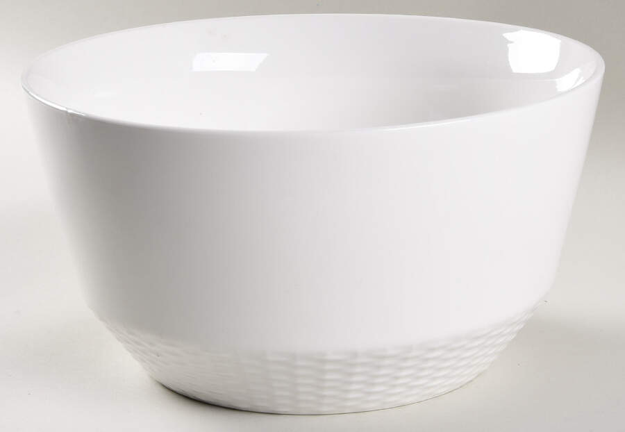Basketweave 9" Round Vegetable Bowl by Martha Stewart-1