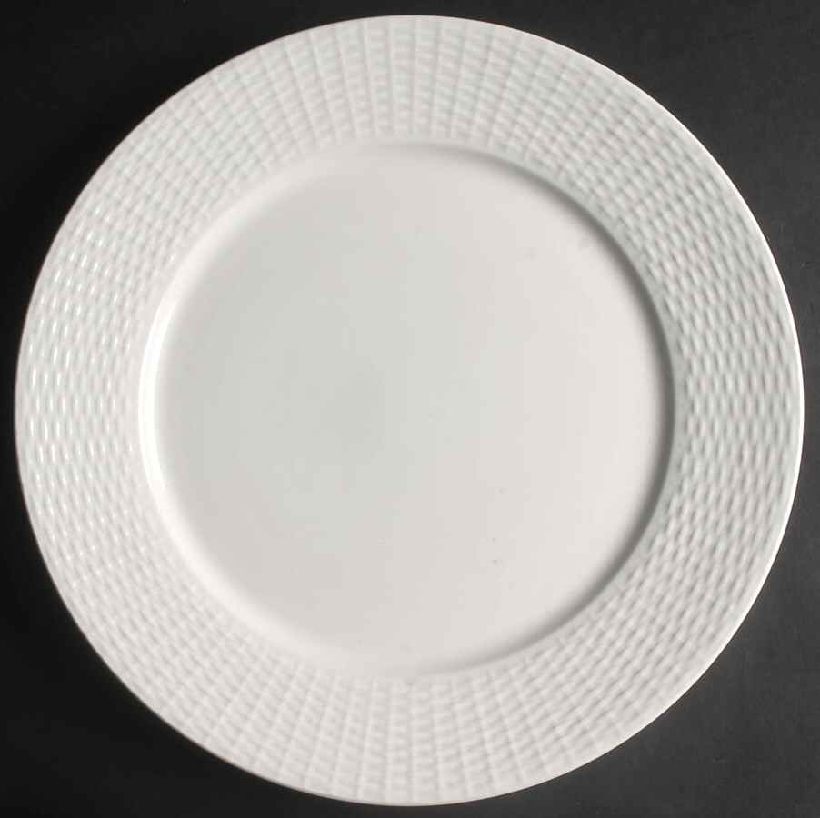 Basketweave 12" Chop Plate (Round Platter) by Martha Stewart-1