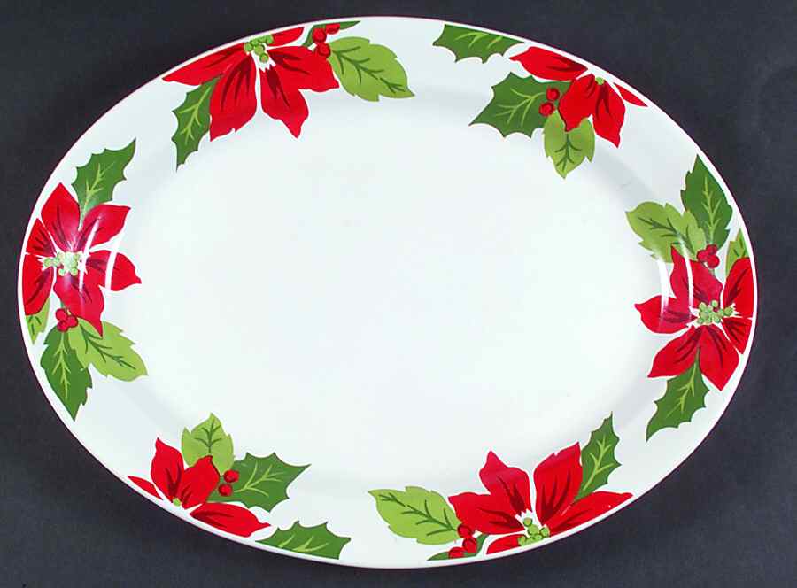 MTW16 14" Oval Serving Platter by Martha Stewart-1