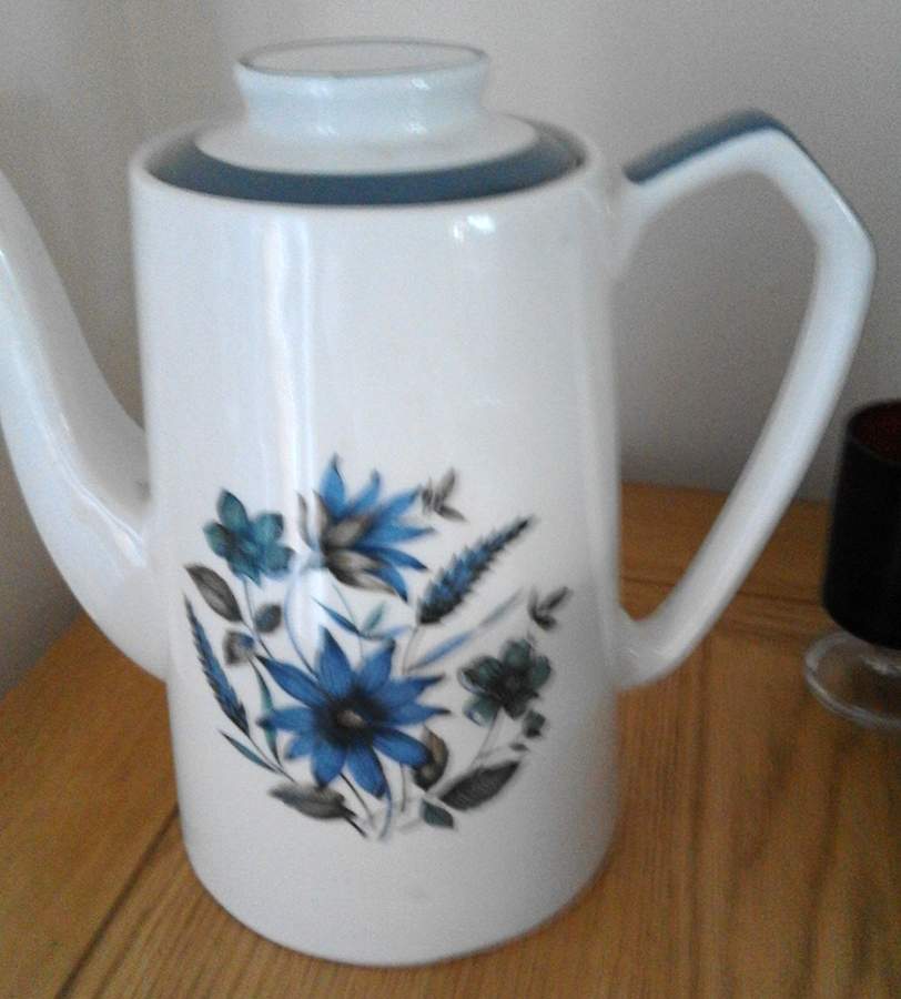 Country Side (Floral) Coffee Pot & Lid by Myott Staffordshire-1