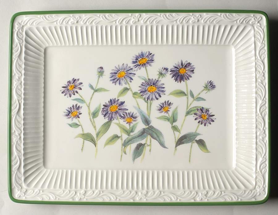 Italian Countryside (Floral) 12" Rectangular Serving Platter by Mikasa-1