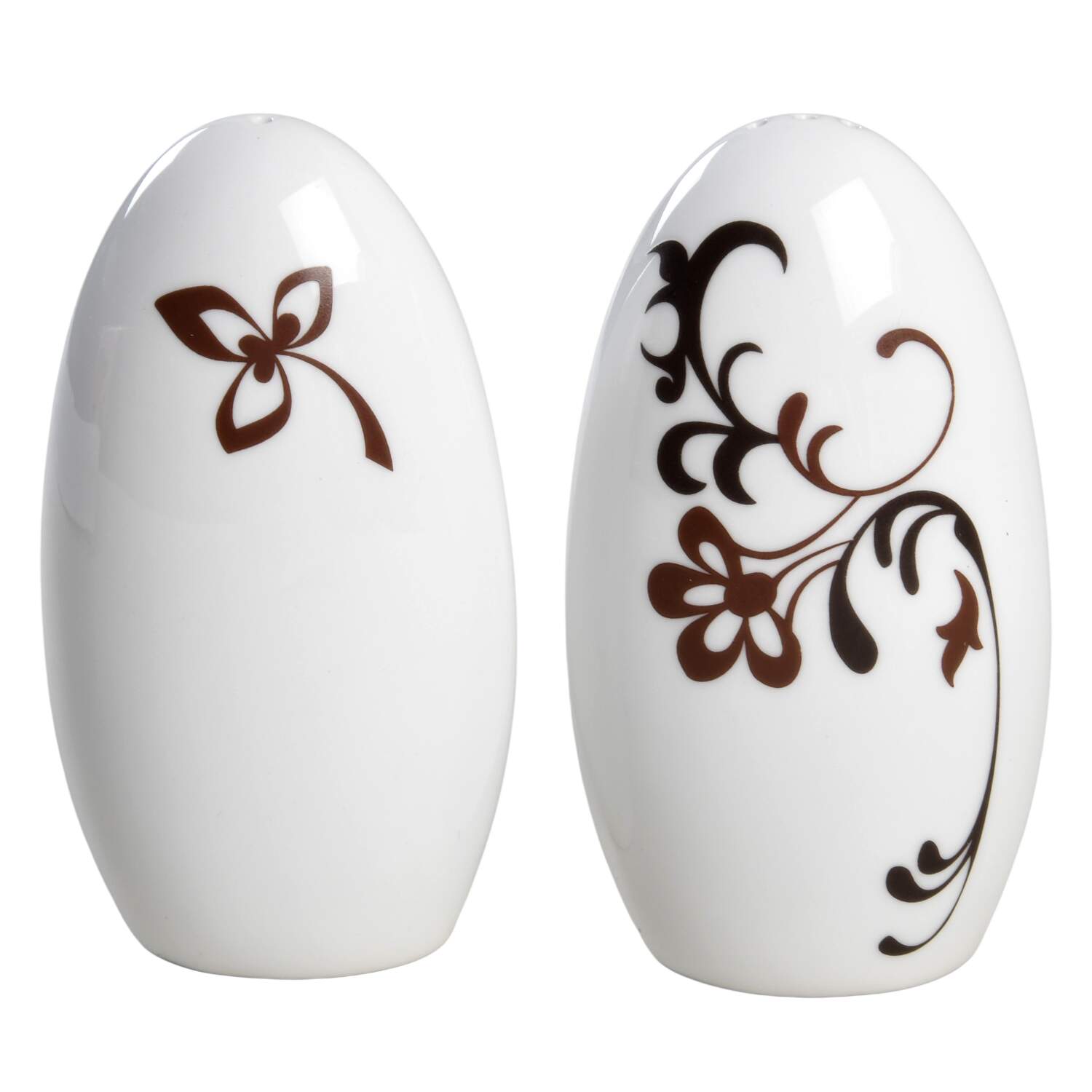 Chocolate Swirl Salt & Pepper Set by Mikasa-1