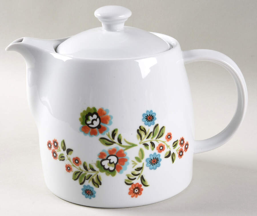 Vintage Botanica Teapot & Lid by Mikasa-1