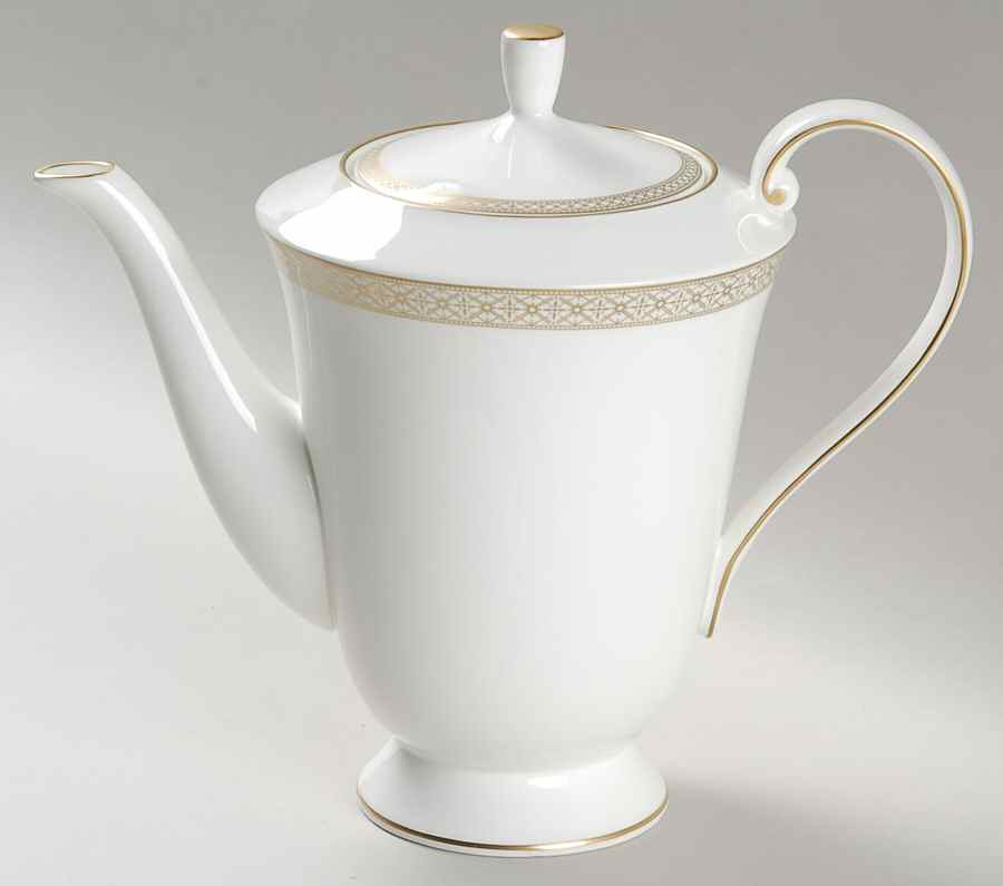 Riverside Park Gold Coffee Pot & Lid by Mikasa-1