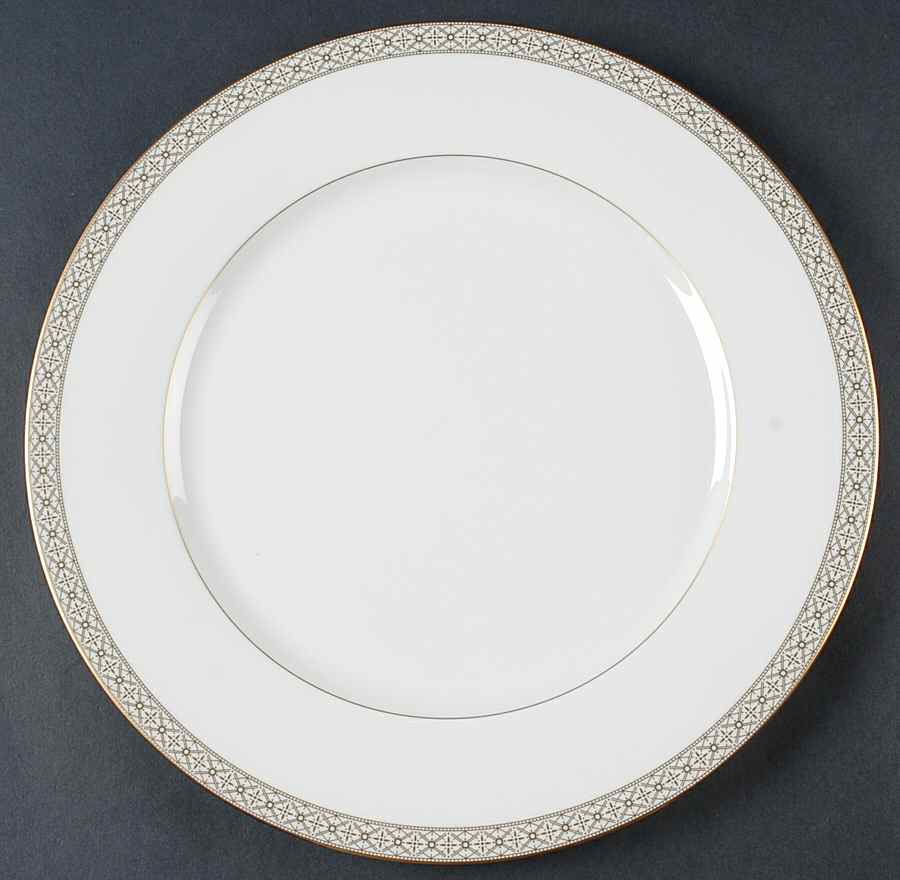 Riverside Park Gold Service Plate (Charger) by Mikasa-1