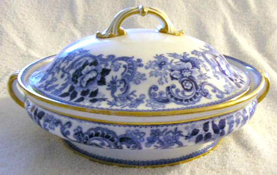 Claremont Round Covered Vegetable by Minton-1