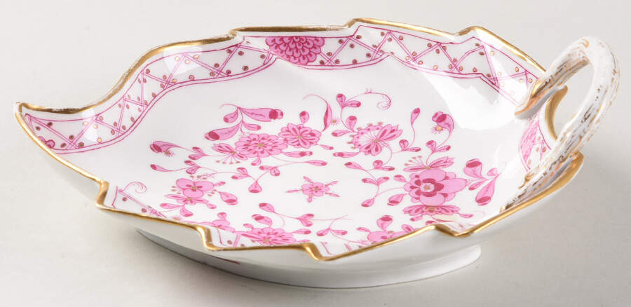 Indian Leaf Shaped Dish by Meissen (Germany)-1