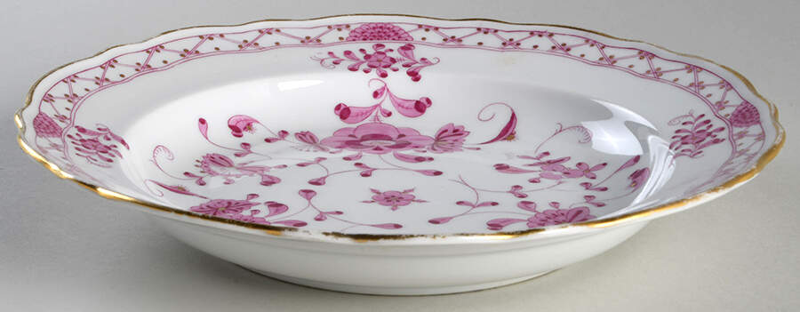 Indian Rim Soup Bowl by Meissen (Germany)-1