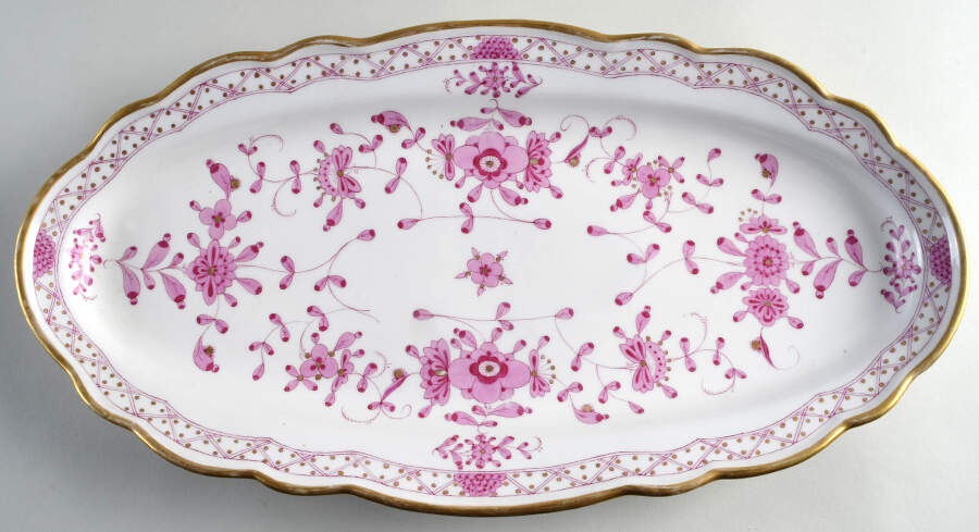 Indian 20" Fish Platter by Meissen (Germany)-1