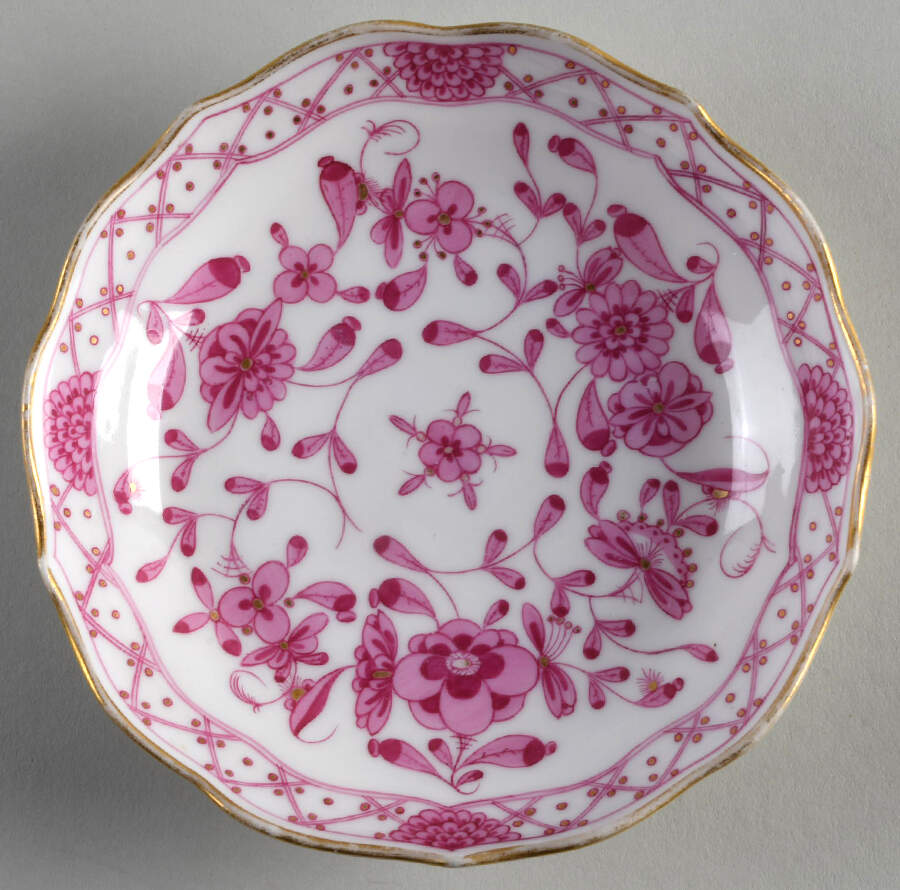Indian Saucer for Demitasse Cup by Meissen (Germany)-1