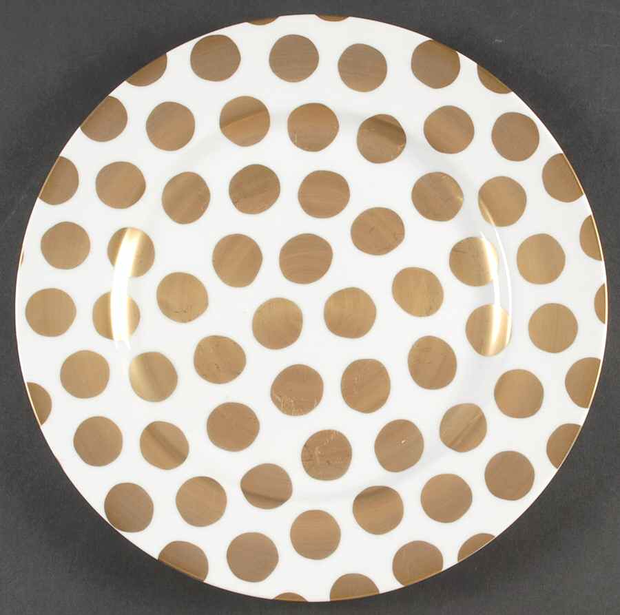 Dots Florentine Gold Service Plate (Charger) by Marc Blackwell-1