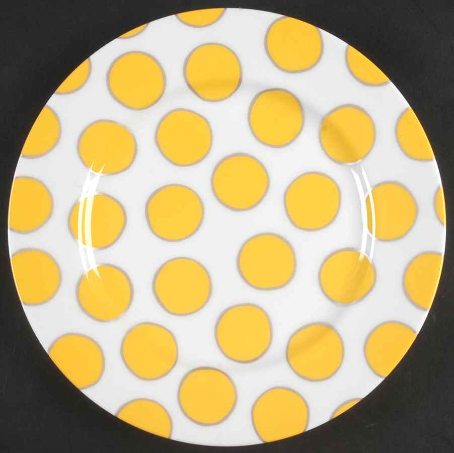 Dots Lemon Salad Plate by Marc Blackwell-1