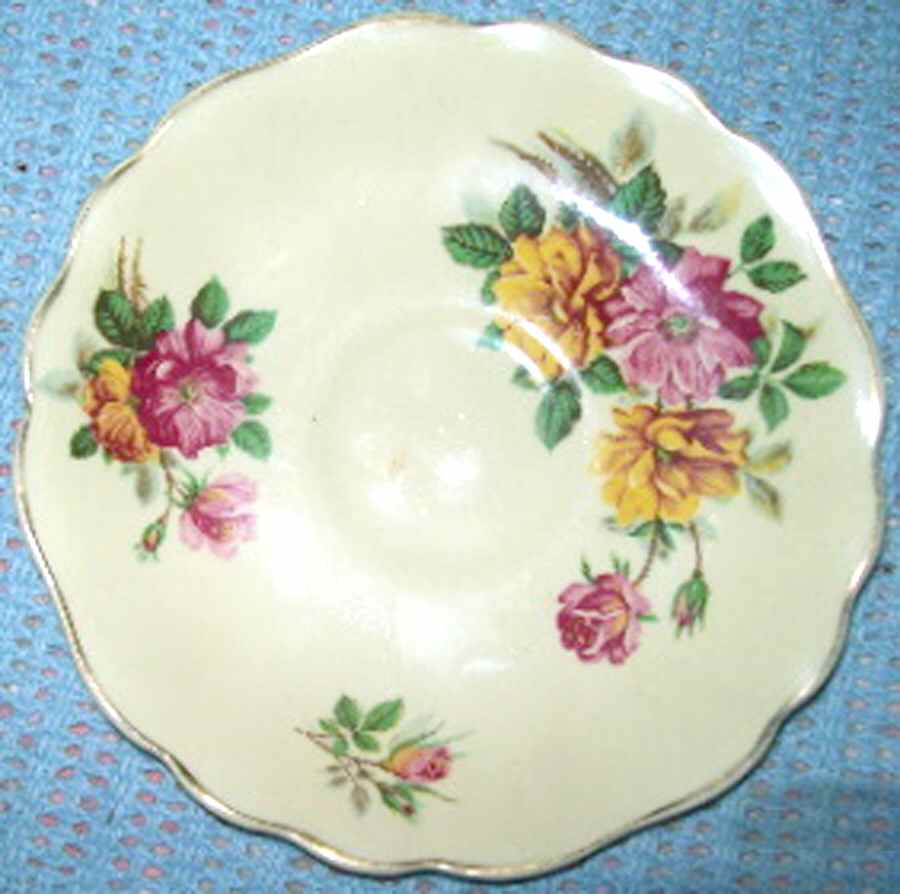 Autumn Flowers Saucer by J & G Meakin-1