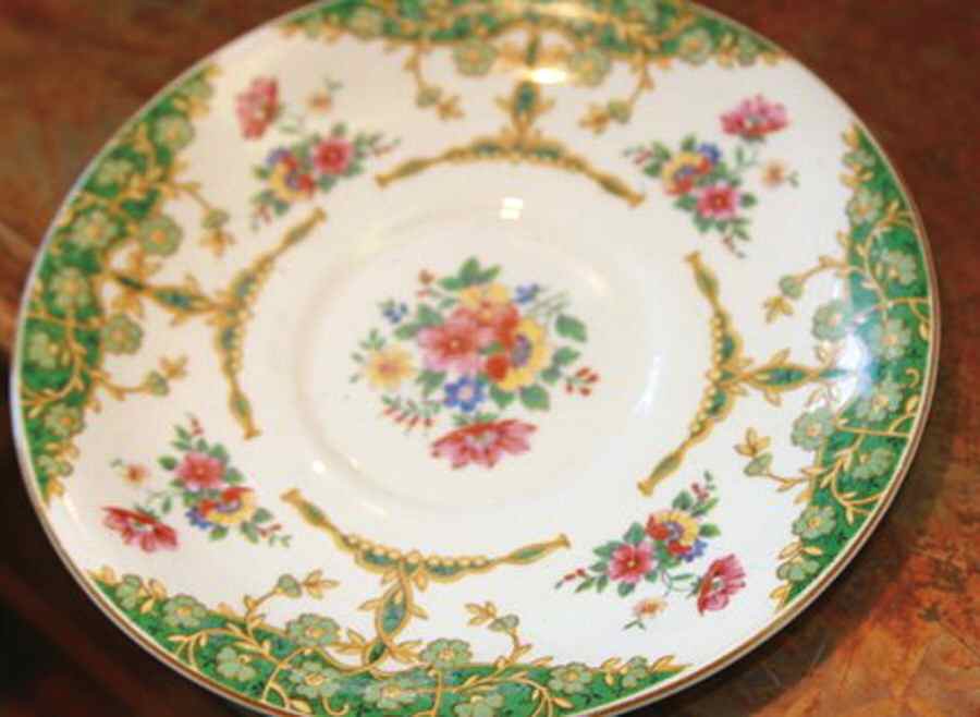 4653 (Green) Saucer by Myott Staffordshire-1