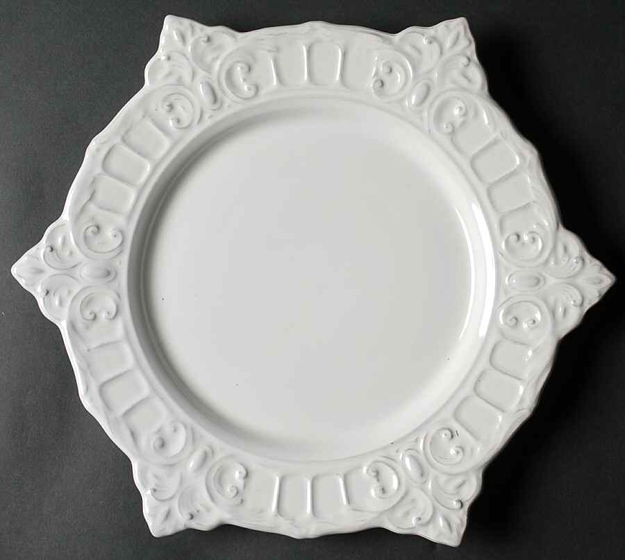 Venice White Service Plate (Charger) by Matceramica-1