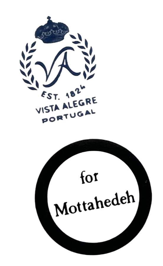 Rock Garden (White) Pierced Edge Dinner Plate by Mottahedeh-1