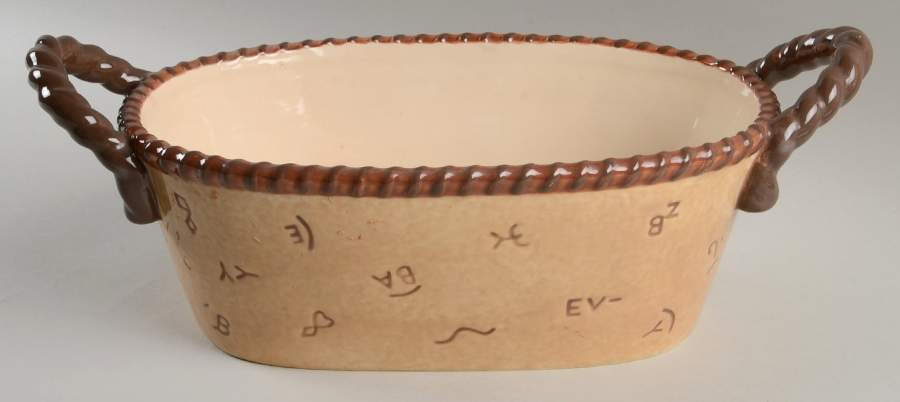 Branded 15" Oval Handled Bowl by Montana Lifestyles-1