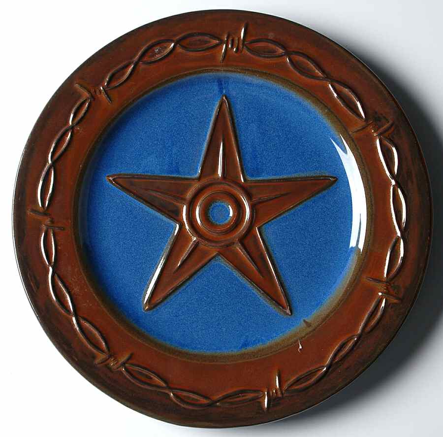 Iron Star Dinner Plate by Montana Lifestyles-1