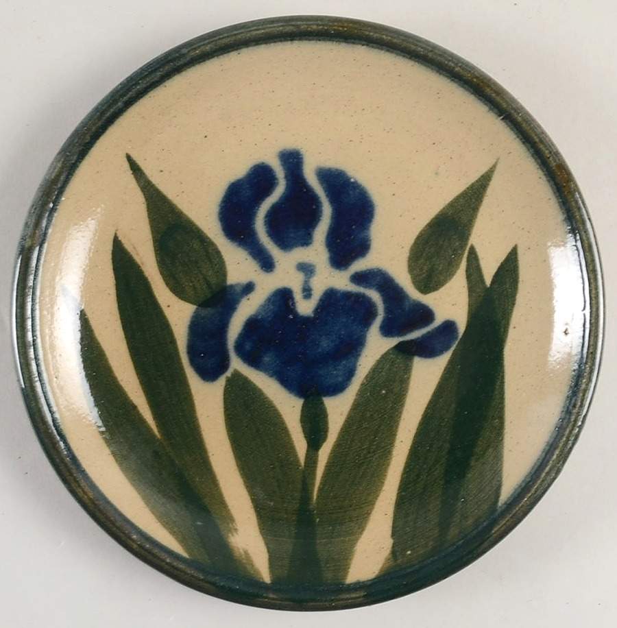 Iris Salad/Dessert Plate by Monroe Salt Works-1