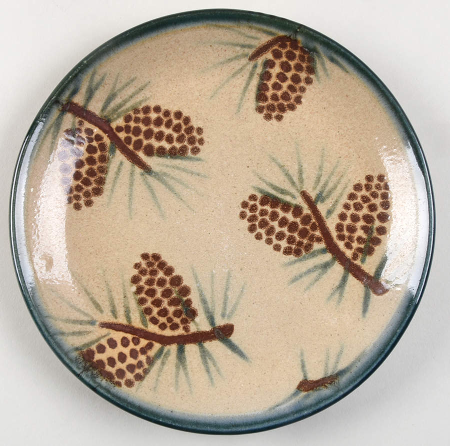 Pine Cone Salad Plate by Monroe Salt Works-1
