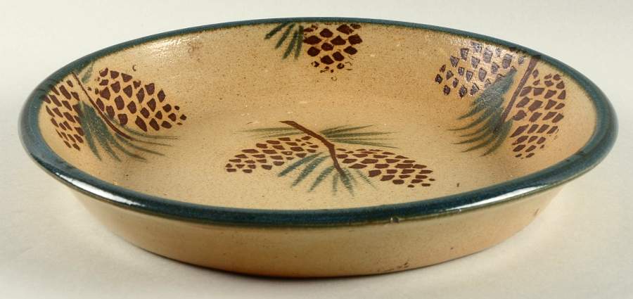 Pine Cone 10" Pie Baking Plate by Monroe Salt Works-1