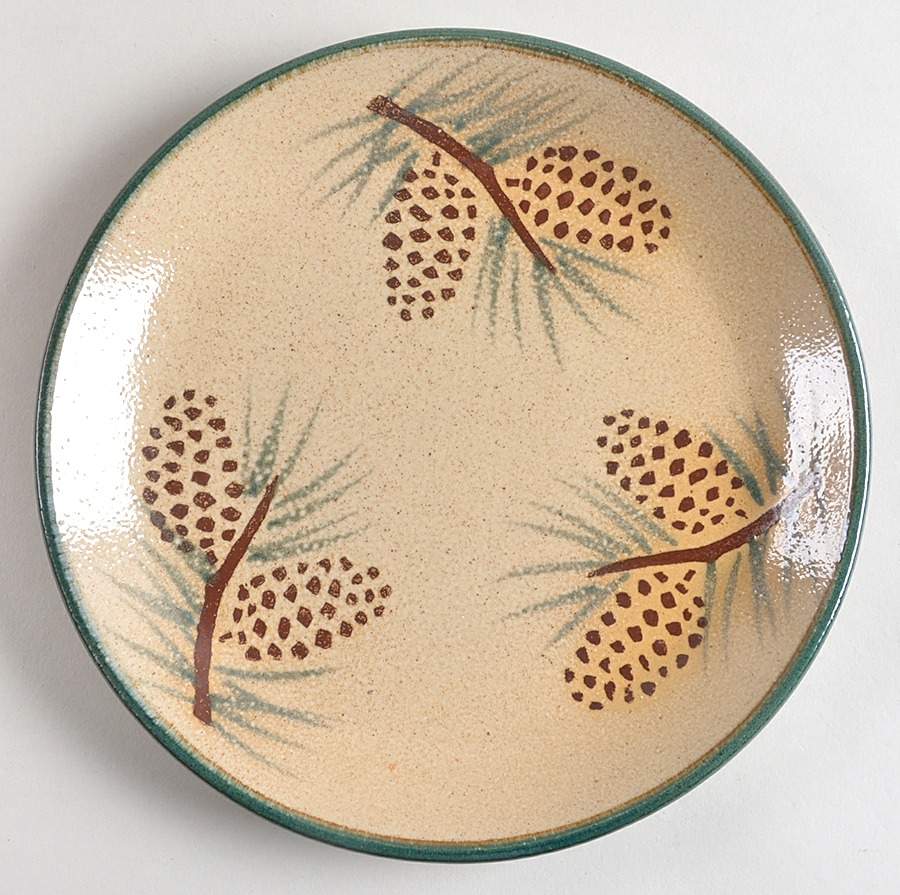Pine Cone Salad Plate by Monroe Salt Works-1
